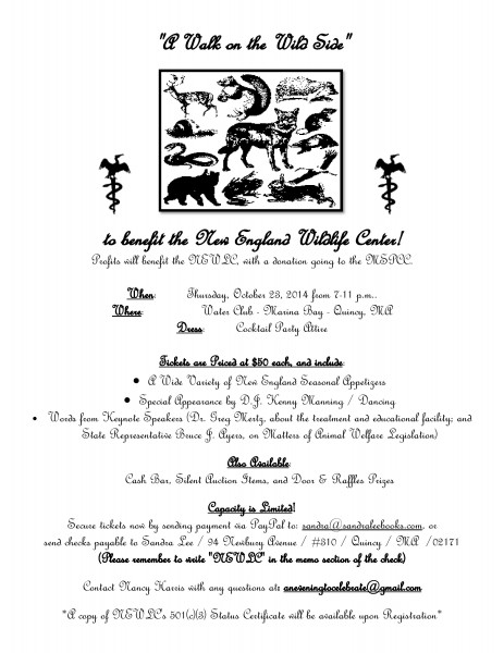 A walk on the wild side fundraiser flyer